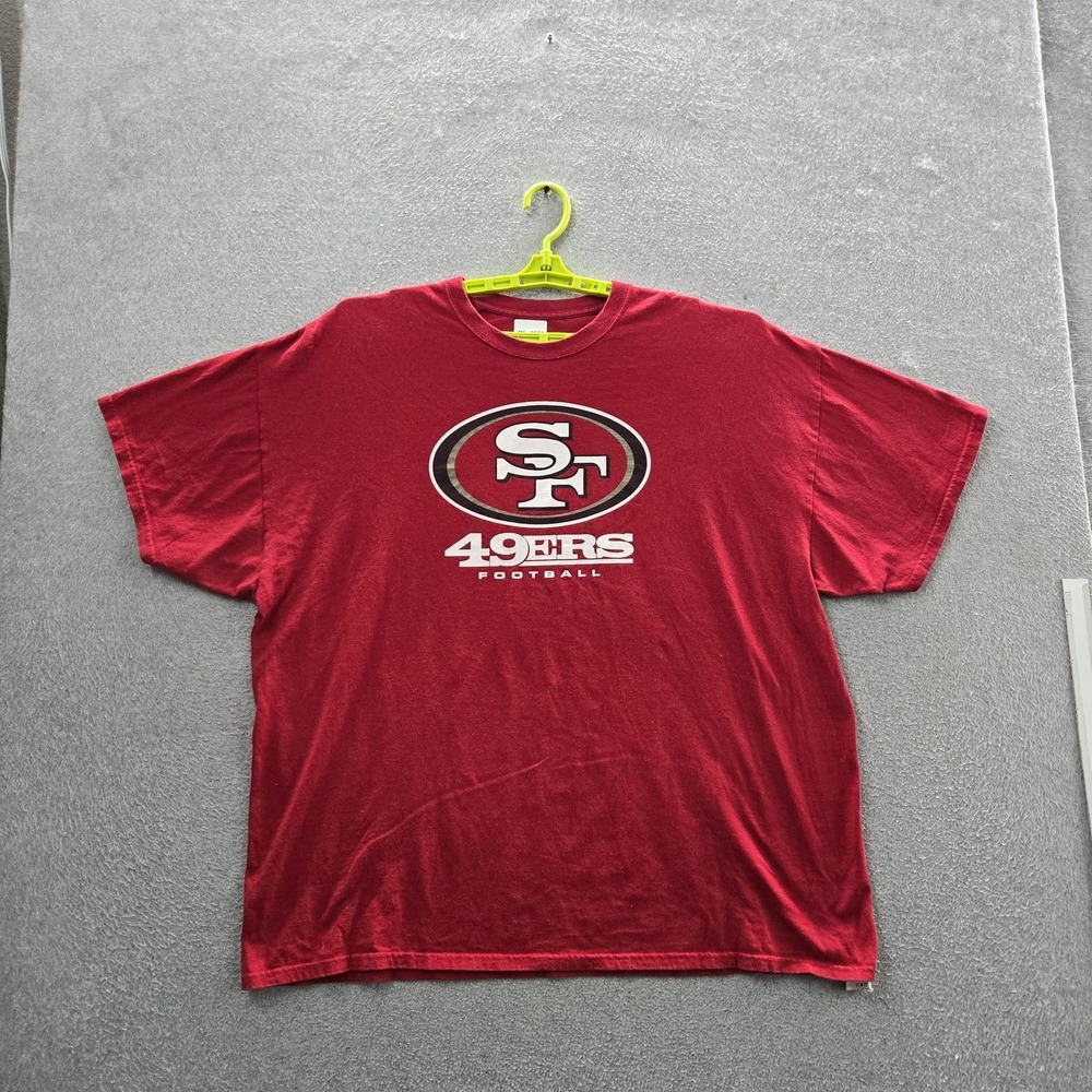 San Francisco 49ers Men Shirt 2XL Red NFL Team Apparel Graphic Logo
